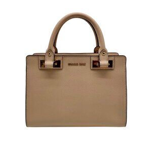 Michael Kors Light Pink Saffiano Leather Ballet Quinn Crossbody Satchel